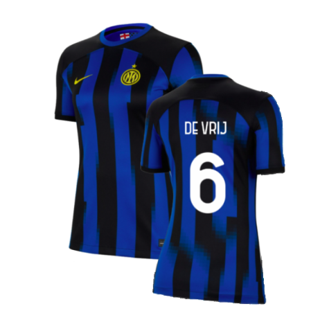2023-2024 Inter Milan Home Shirt (Womens) (De Vrij 6)