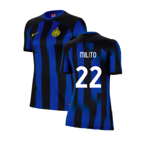 2023-2024 Inter Milan Home Shirt (Womens) (Milito 22)