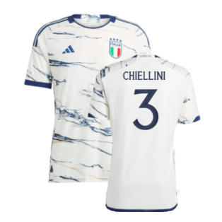 2023-2024 Italy Authentic Away Shirt (CHIELLINI 3)
