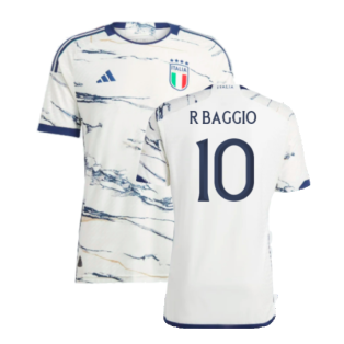 2023-2024 Italy Authentic Away Shirt (R BAGGIO 10)