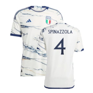 2023-2024 Italy Authentic Away Shirt (SPINAZZOLA 4)