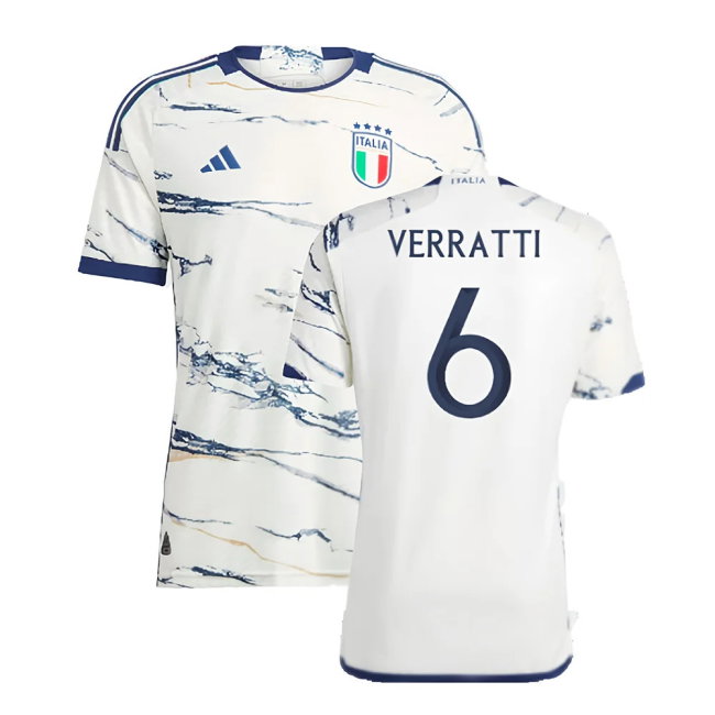 2023-2024 Italy Authentic Away Shirt (VERRATTI 6)