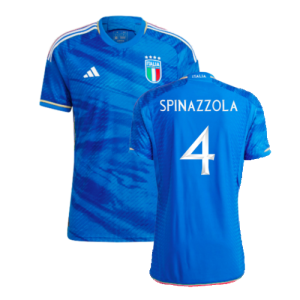 2023-2024 Italy Authentic Home Shirt (SPINAZZOLA 4)