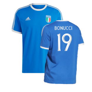 2023-2024 Italy DNA 3S Tee (Blue) (BONUCCI 19)