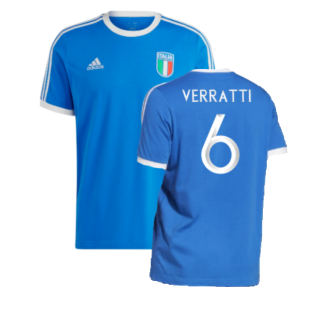 2023-2024 Italy DNA 3S Tee (Blue) (VERRATTI 6)