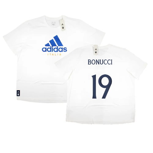 2023-2024 Italy DNA Graphic Tee (White) (BONUCCI 19)