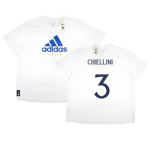 2023-2024 Italy DNA Graphic Tee (White) (CHIELLINI 3)