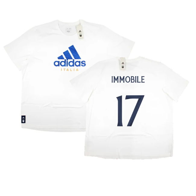2023-2024 Italy DNA Graphic Tee (White) (IMMOBILE 17)