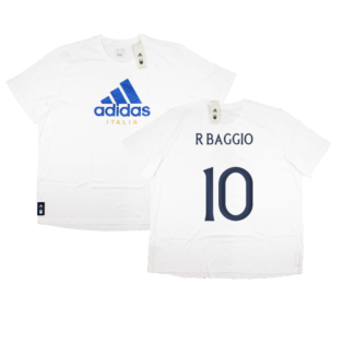2023-2024 Italy DNA Graphic Tee (White) (R BAGGIO 10)