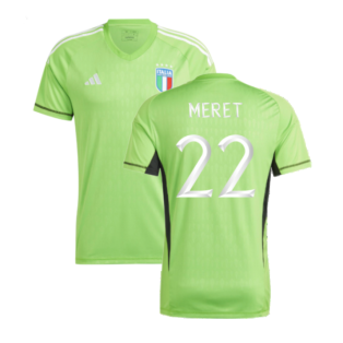 2023-2024 Italy Goalkeeper Jersey (Green) (Meret 22)