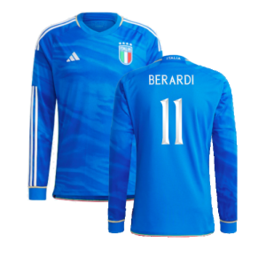 2023-2024 Italy Home Long Sleeve Shirt (BERARDI 11)
