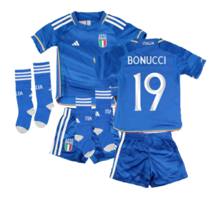 2023-2024 Italy Home Mini Kit (BONUCCI 19)