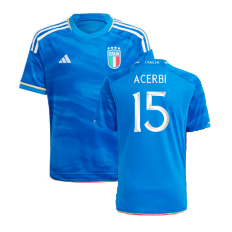 2023-2024 Italy Home Shirt (Kids) (ACERBI 15)