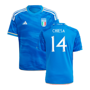 2023-2024 Italy Home Shirt (Kids) (CHIESA 14)