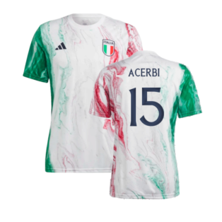 2023-2024 Italy Pre-Match Jersey (Green) (ACERBI 15)