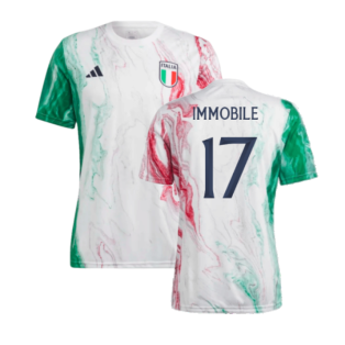 2023-2024 Italy Pre-Match Jersey (Green) (IMMOBILE 17)