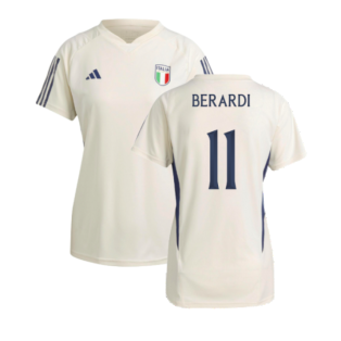 2023-2024 Italy Training Jersey (Cream White) - Ladies (BERARDI 11)