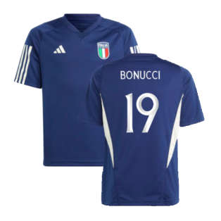 2023-2024 Italy Training Jersey (Dark Blue) - Kids (BONUCCI 19)