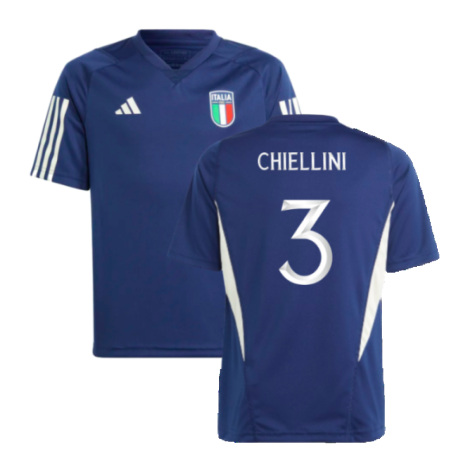 2023-2024 Italy Training Jersey (Dark Blue) - Kids (CHIELLINI 3)