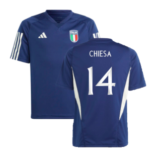2023-2024 Italy Training Jersey (Dark Blue) - Kids (CHIESA 14)