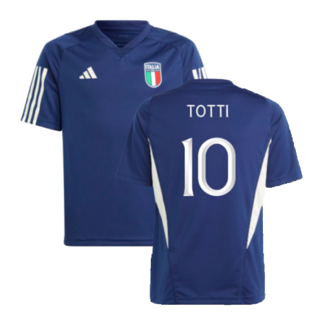 2023-2024 Italy Training Jersey (Dark Blue) - Kids (TOTTI 10)