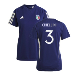 2023-2024 Italy Training Jersey (Dark Blue) - Ladies (CHIELLINI 3)