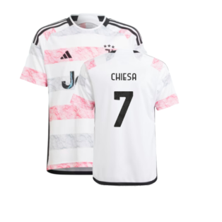 2023-2024 Juventus Away Shirt (Kids) (CHIESA 7)