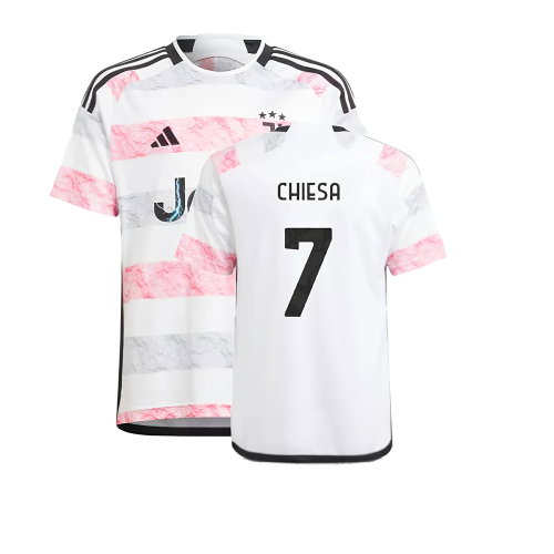 2023-2024 Juventus Away Shirt (Kids) (CHIESA 7)