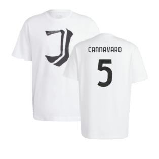 2023-2024 Juventus Chinese Story Tee (White) (CANNAVARO 5)
