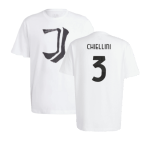 2023-2024 Juventus Chinese Story Tee (White) (CHIELLINI 3)