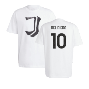 2023-2024 Juventus Chinese Story Tee (White) (DEL PIERO 10)