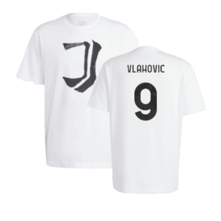 2023-2024 Juventus Chinese Story Tee (White) (VLAHOVIC 9)