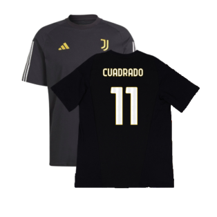 2023-2024 Juventus Cotton Tee (Black) (CUADRADO 11)
