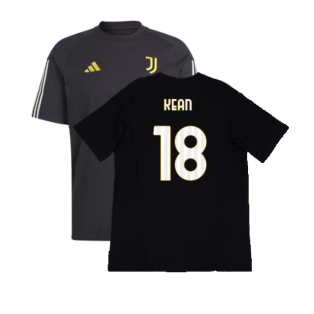 2023-2024 Juventus Cotton Tee (Black) (KEAN 18)