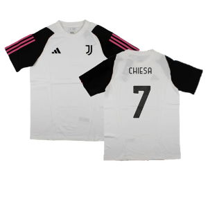 2023-2024 Juventus Cotton Tee (White) (CHIESA 7)