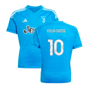 2023-2024 Juventus Home Goalkeeper Shirt (Blue) - Kids