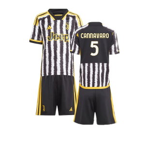 2023-2024 Juventus Home Mini Kit (CANNAVARO 5)