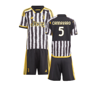 2023-2024 Juventus Home Mini Kit (CANNAVARO 5)