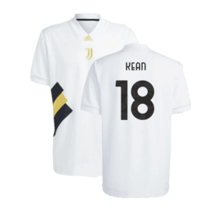 2023-2024 Juventus Icon Jersey (White) (KEAN 18)