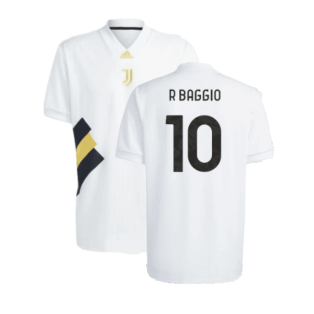 2023-2024 Juventus Icon Jersey (White) (R BAGGIO 10)