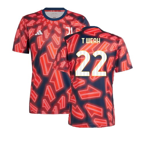 2023-2024 Juventus Pre Match Shirt (Night Indigo) (T Weah 22)