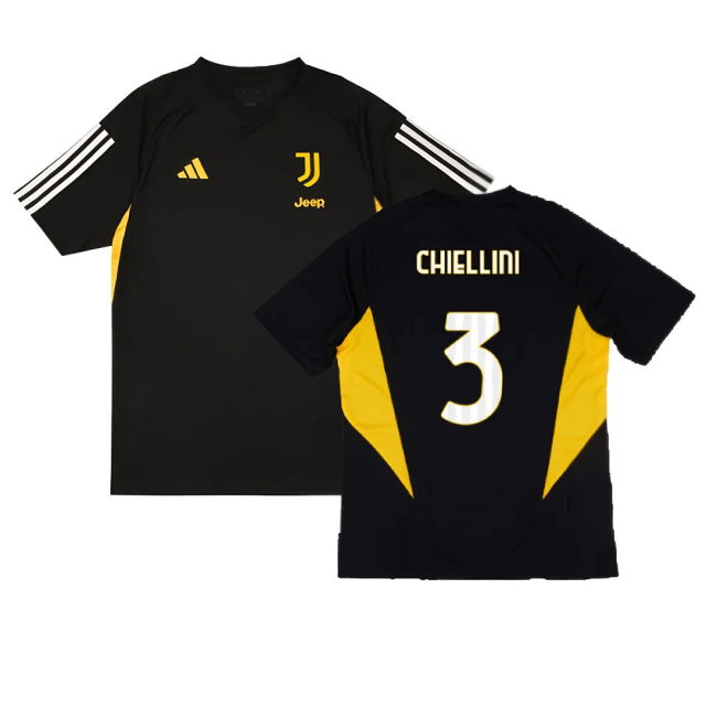 2023-2024 Juventus Training Shirt (Black) (CHIELLINI 3)
