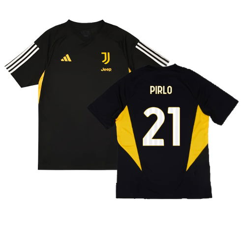 2023-2024 Juventus Training Shirt (Black) (PIRLO 21)