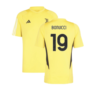 2023-2024 Juventus Training Shirt (Bold Gold) (BONUCCI 19)