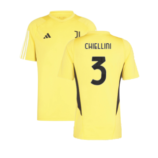2023-2024 Juventus Training Shirt (Bold Gold) (CHIELLINI 3)