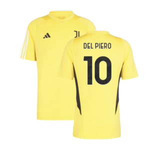 2023-2024 Juventus Training Shirt (Bold Gold) (DEL PIERO 10)