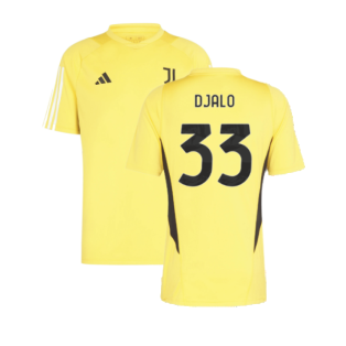 2023-2024 Juventus Training Shirt (Bold Gold) (Djalo 33)