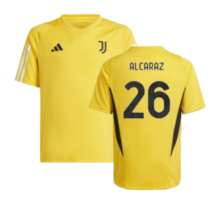 2023-2024 Juventus Training Shirt (Bold Gold) - Kids (Alcaraz 26)