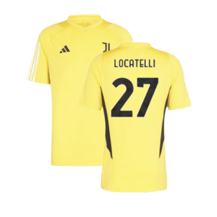 2023-2024 Juventus Training Shirt (Bold Gold) (LOCATELLI 27)