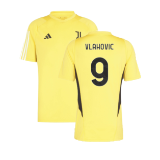 2023-2024 Juventus Training Shirt (Bold Gold) (VLAHOVIC 9)